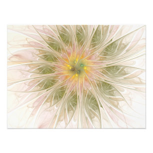 Impression Photo Fleurs de fantaisie fractale douces et tendres