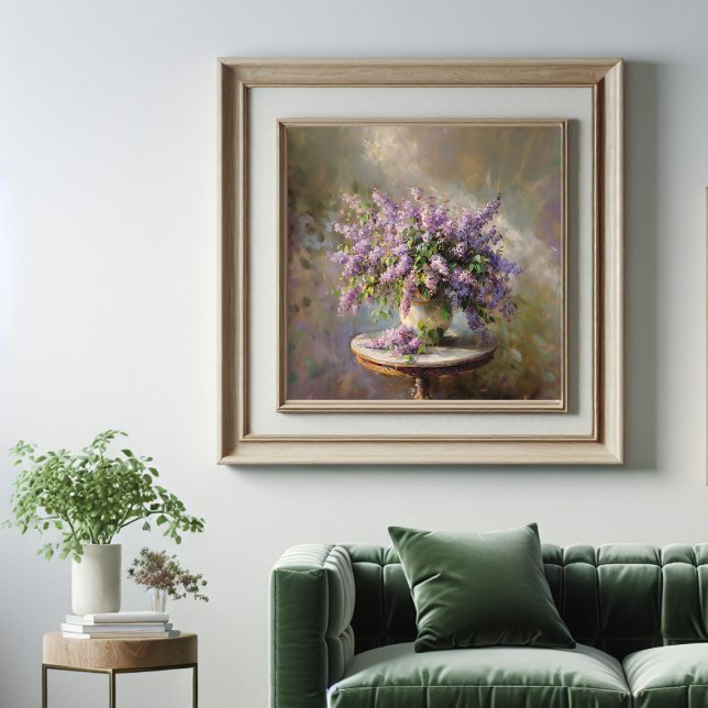 Impression Photo Fleurs de lilas dans un vase (Créateur téléchargé)