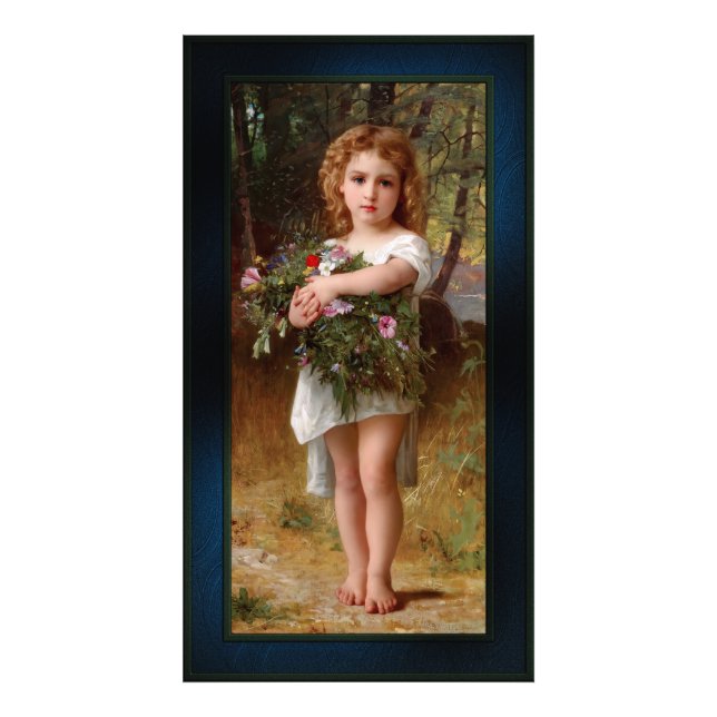 Impression Photo Fleurs De Printemps par William Bouguereau (Devant)