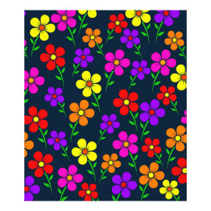 Impression Photo Fleurs multicolores motif floral