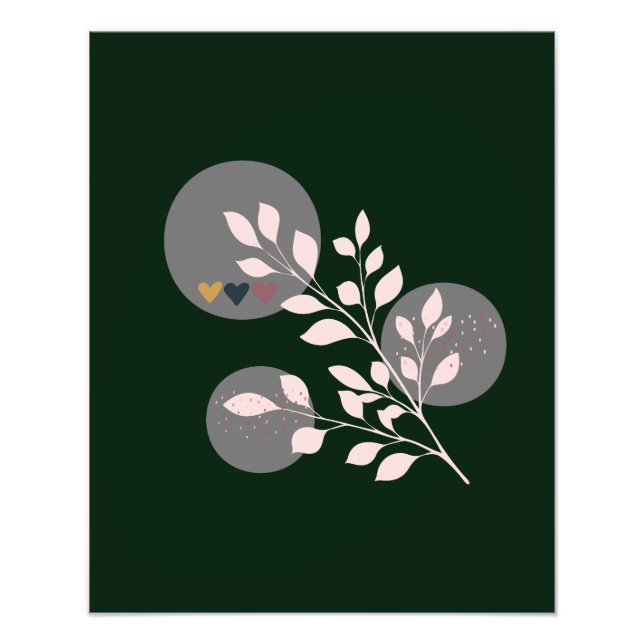 Impression Photo Floral Boho moderne (Devant)