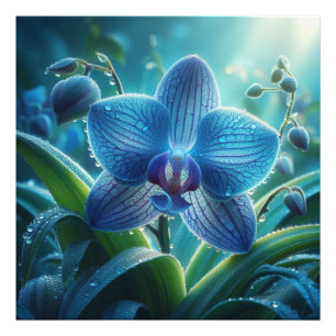 Impression Photo Floral orchidée bleue