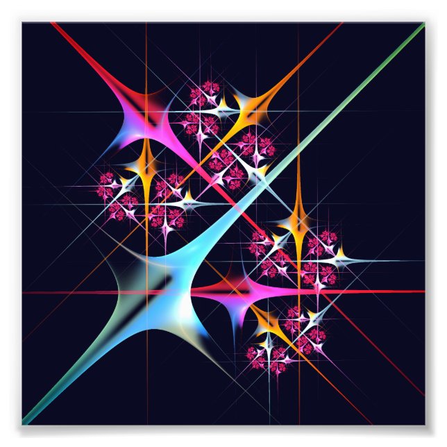 Impression Photo Floral rose moderne Art Abstrait Couleur Motif #01 (Devant)