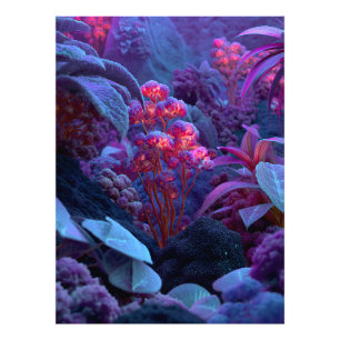 Impression Photo Flore Alien Lumineuse de Roche
