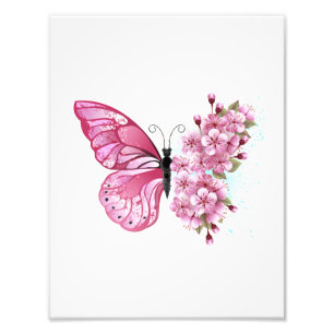 Impression Photo Flower Butterfly