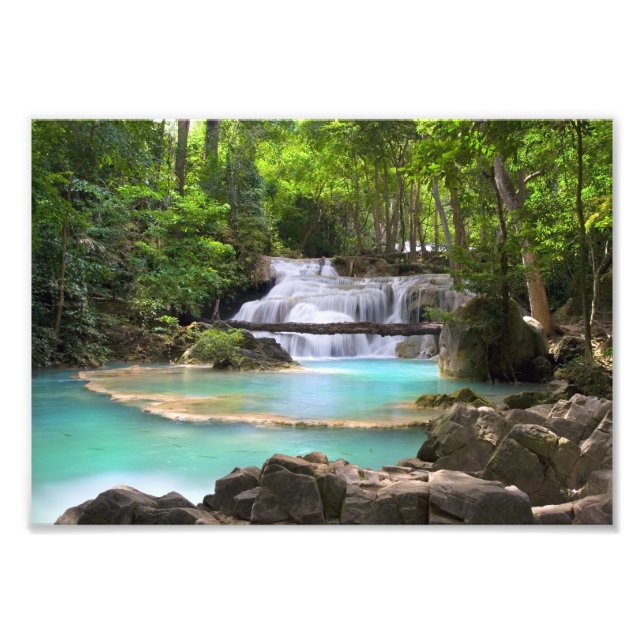 Impression Photo Flux dans la forêt tropicale (Devant)