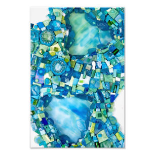Impression Photo Flux de vie Mosaïque de médias mixtes