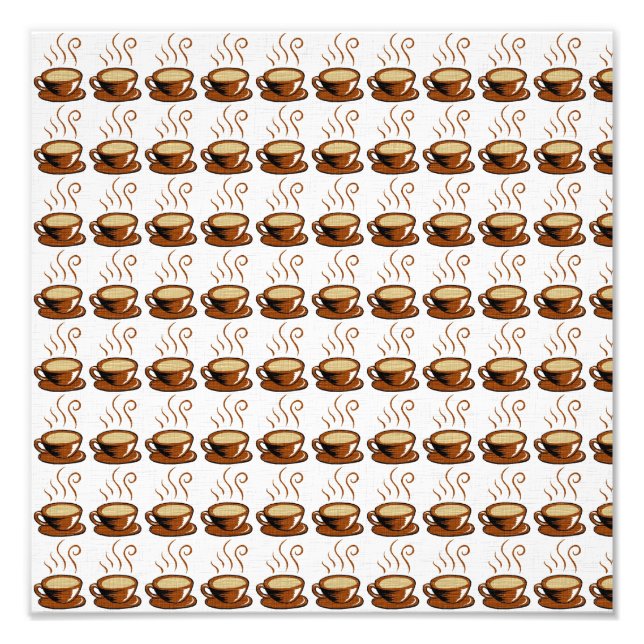 Impression Photo Fond de tasses à café (Devant)