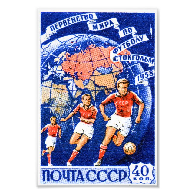 Impression Photo Football CCCP (Devant)