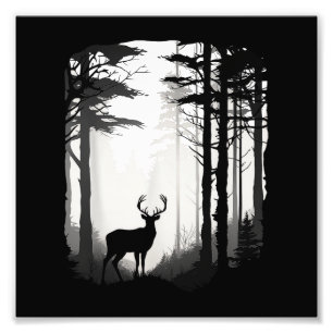 Impression Photo Forêt de cerfs faune
