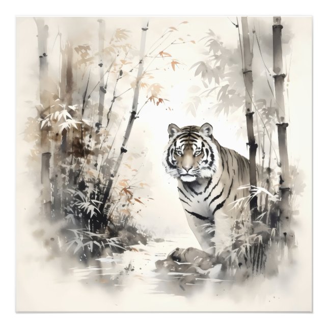 Impression Photo Forêt de Tiger Bamboo (Devant)