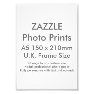 Impression Photo Format de l'image fait sur commande du R-U