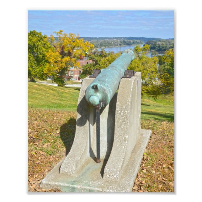 Impression Photo Fort Leavenworth Cannon, Kansas (Devant)