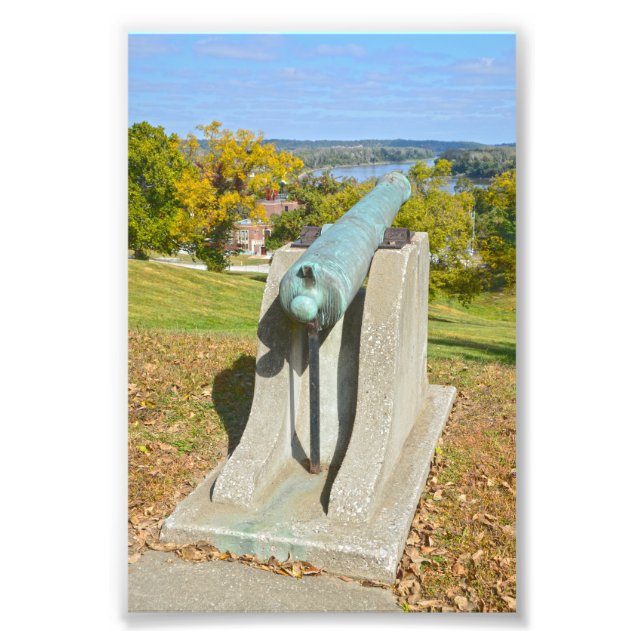 Impression Photo Fort Leavenworth Cannon, Kansas (Devant)