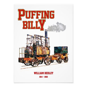 Impression Photo Foudre Billy Steam Train Anglais Locomotive