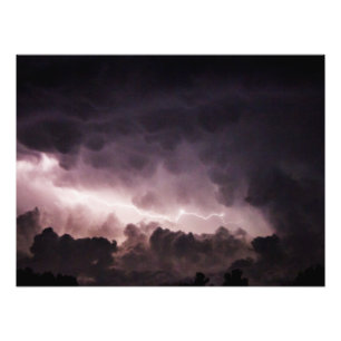 Impression Photo Foudre dans les nuages 24" x 18"