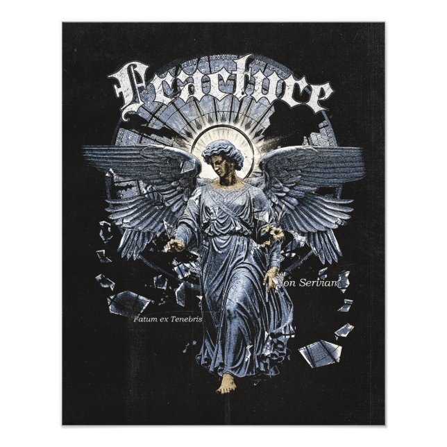 Impression Photo Fracture - Design de streetwear gothique (Devant)