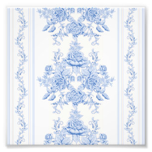 Impression Photo français, shabby chic, vintage, bleu pâle, blanc,