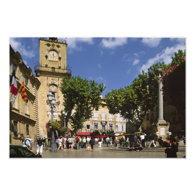 Impression Photo France, Aix en Provence, La Place de la Maire (Devant)