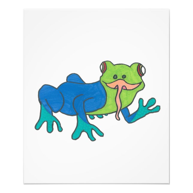 Impression Photo Frank la Grenouille Gros Caractères (Devant)