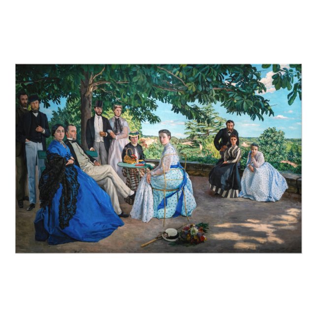 Impression Photo Frédéric Bazille - La Réunion de Famille (Devant)