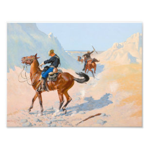 Impression Photo Frederic Remington - The Advance-Guard ou The Mil