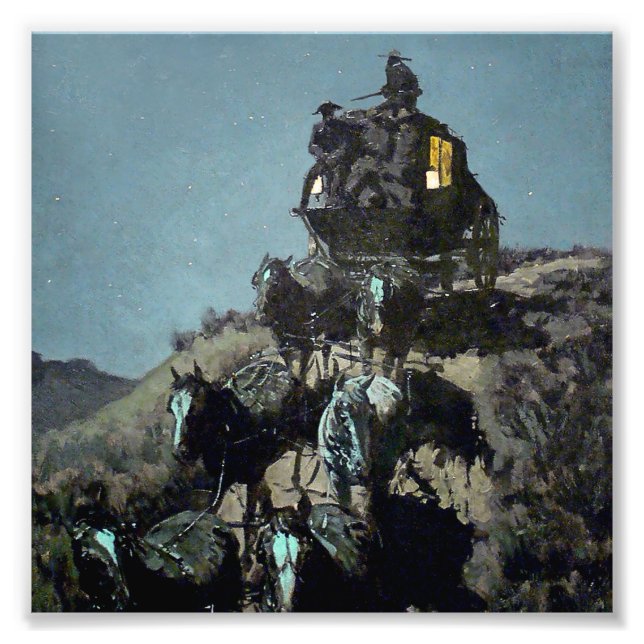 Impression Photo Frederick Remington « La vieille diligence » (Devant)