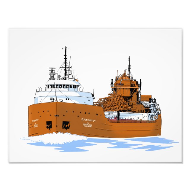 Impression Photo Freighter Elton Hoyt 2nd Self Unloader (Devant)