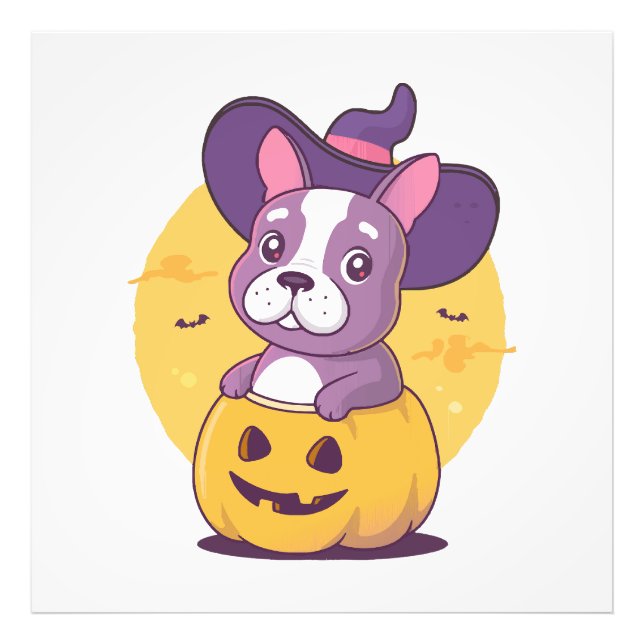 Impression Photo Frenchie Halloween (Devant)