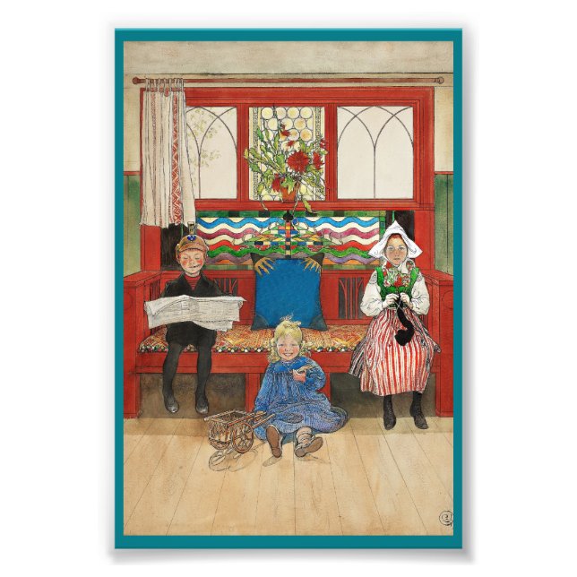 Impression Photo Frère et Soeur Jouer maman et papa (Devant)