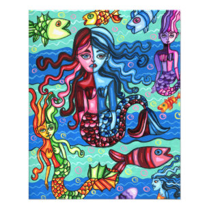Impression Photo Fruits de mer Poisson Abstrait peinture originale