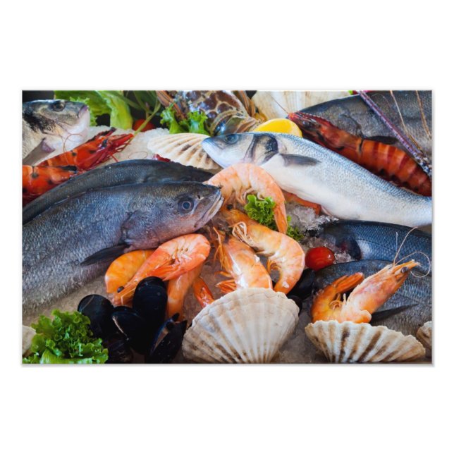 Impression Photo Fruits de mer variés (Devant)