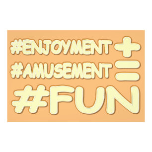 Impression Photo "FUN EQUATION" Mignonne Expression Design. Command