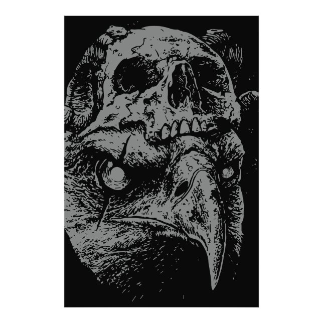 Impression Photo Fusion Skull Eagle (Devant)