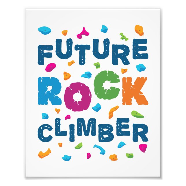 Impression Photo Future Rock Climber Escalade Bouldering (Devant)