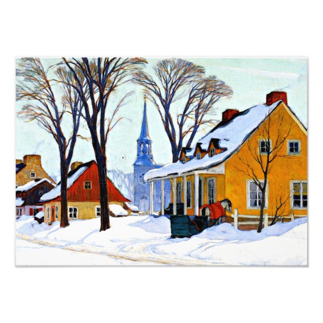 Impression Photo Gagnon - Matin d'hiver, Baie-Saint Paul (Devant)