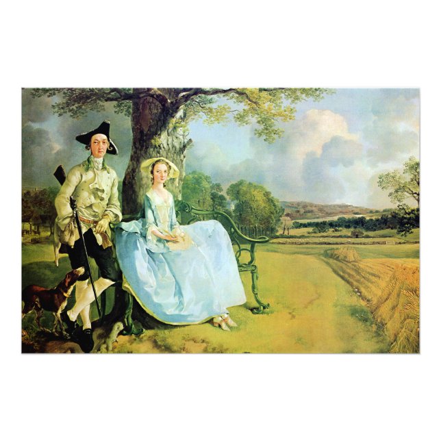 Impression Photo Gainsborough, M. et Mme Andrews, (Devant)