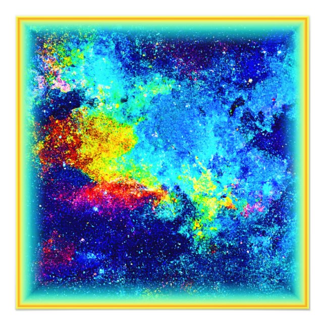 Impression Photo Galaxie multicolore. Commandez dès maintenant  (Devant)