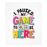 Gamer Girl J'Ai Suspendu Mon Jeu Pour Être Ici Vid