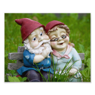 Impression Photo Garden Gnomes Couple