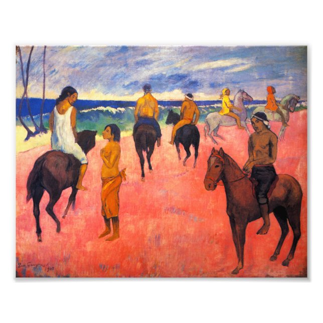Impression Photo Gauguin Riders on the Beach Imprimer (Devant)