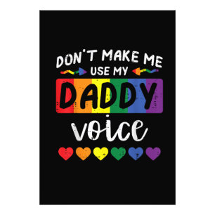 Impression Photo Gay Ne Me Force Pas À Utiliser La Voix De Papa
