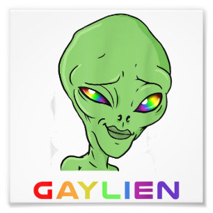 Impression Photo Gaylien Gay Alien pour Gay pride