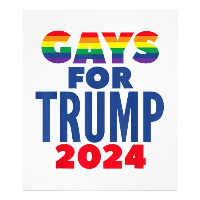 Impression Photo Gays Pour L'Élection De Trump En 2024 (Devant)