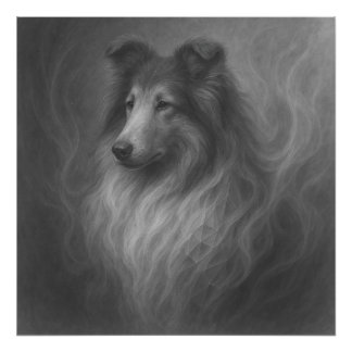 Impression Photo Gentle Soul — Collie Portrait by GeoWild Designs