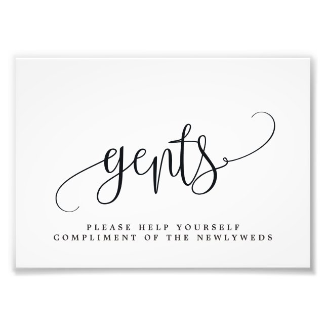 Impression Photo Gents Salle de bain Mariage Signer Choisir Votre T (Devant)