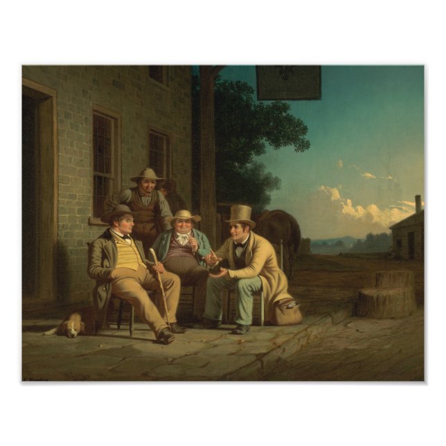 Impression Photo George Caleb Bingham - Une campagne électorale (Devant)