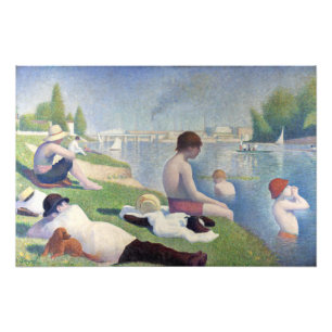 Impression Photo Georges Seurat - Les Baigneurs à Asnières