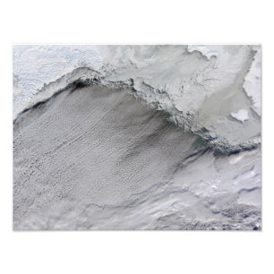 Impression Photo Glace marine et rues nuageuses dans la mer de Béri