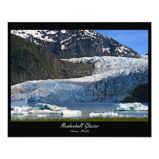 Impression Photo Glacier de Mendenhall / Juneau Alaska (Devant)